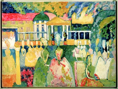 Frauen in Krinolinen, 1909 von Wassily Kandinsky